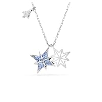 Swarovski Symbolica pendant, Star, Blue, Rhodium finish