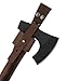 Valhalla Gear, Rustic Axe Holder with Belt Loop, Waist Holder for Axes, Hip Holster for Tools, Thick Full Grain Leather, Handmade (Bourbon Brown)
