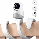 Xiciki Babyphone Halterung, Einzelnes Flexibles Silikon-Stativ, Universal Biegsamer Arm für Kamera, Babyphone und Handy, Weiß