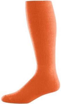 Orange Large Baseball/Softball Athletic All-Sport Knee High Tube Socks
