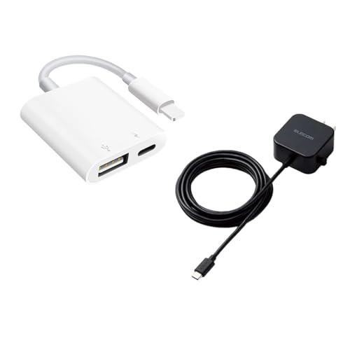 Amazon.co.jp: スマホ/タブレット接続セット Lightning アダプター +