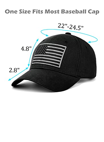 Image of LCZTN 2 Pack American Flag Baseball Cap for Men Women,Low Profile USA Plain Dad Hat