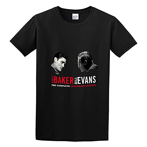 Photo de Chet Baker Bill Evans The Complete Legend Men T-Shirt Black Unisex Tops Casual Tee M