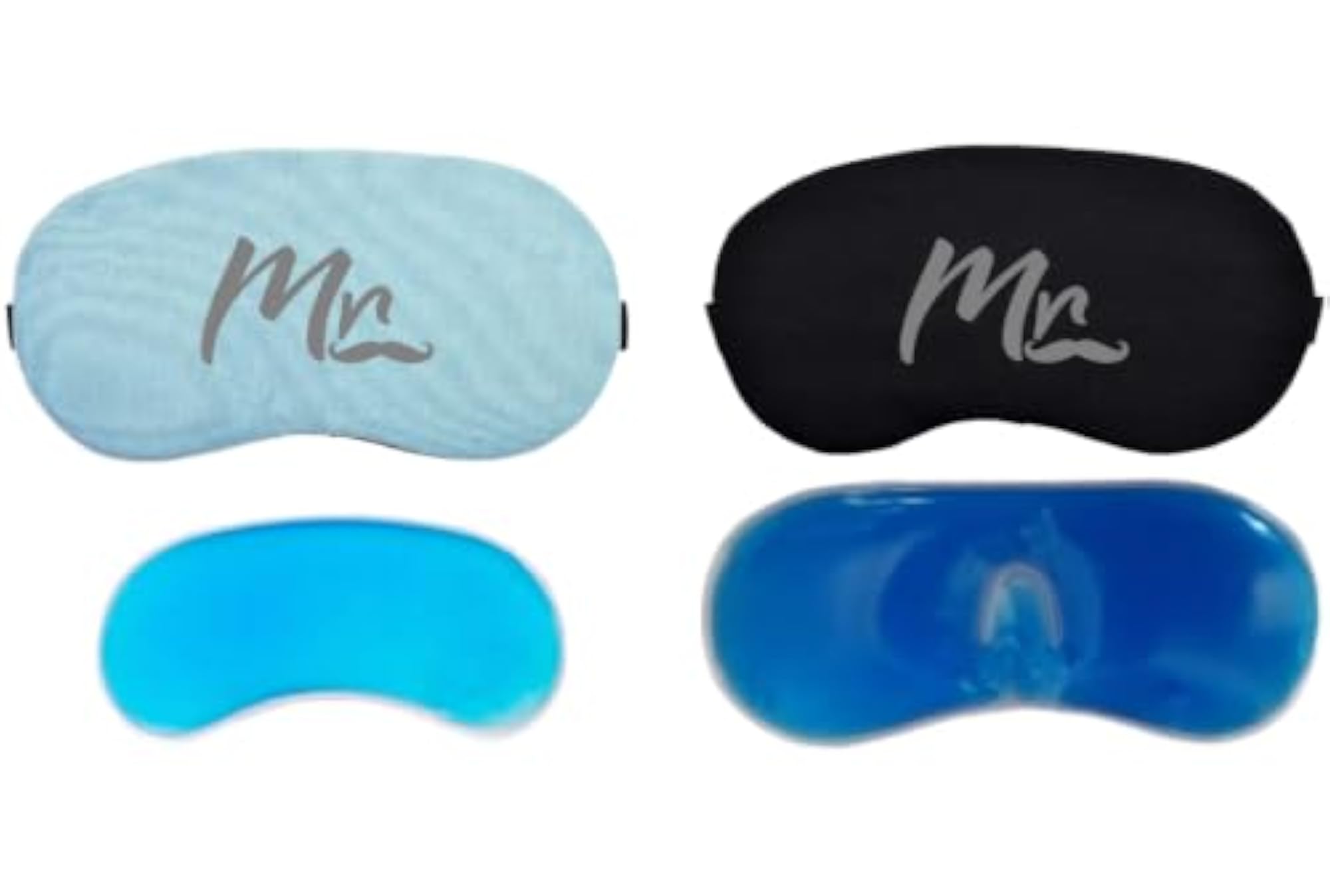Cooling Gel Eye Mask for Sleeping - Mrs. Typography Pink Design