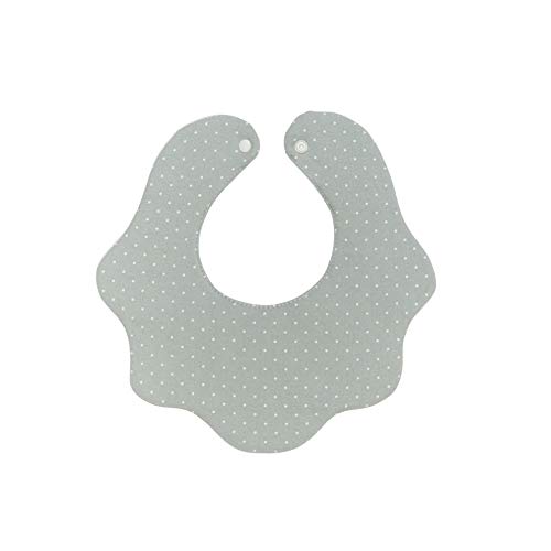 Baby Girl Boy Unisex Fabric Drooling Feeding Bibs Spring Summer (5-Pack Polka Dot)