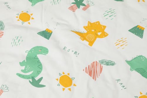 Image of Toddler Comforter 47x59 Inch, Lightweight Down Alternative Quilted Blanket for Crib & Toddler Bed, Soft Cotton Minky Dots Baby Quilt, Machine Washable Year-Round Bedding