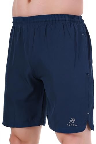 Image of Sports Shorts for Men, Athletic Running & Gym Shorts with Zip Pocket, Regular Fit Training Shorts