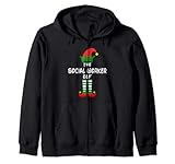 Photo Gallery the social worker elf family matching group christmas funny felpa con cappuccio Photo Gallery the social worker elf family matching group christmas funny felpa con cappuccio