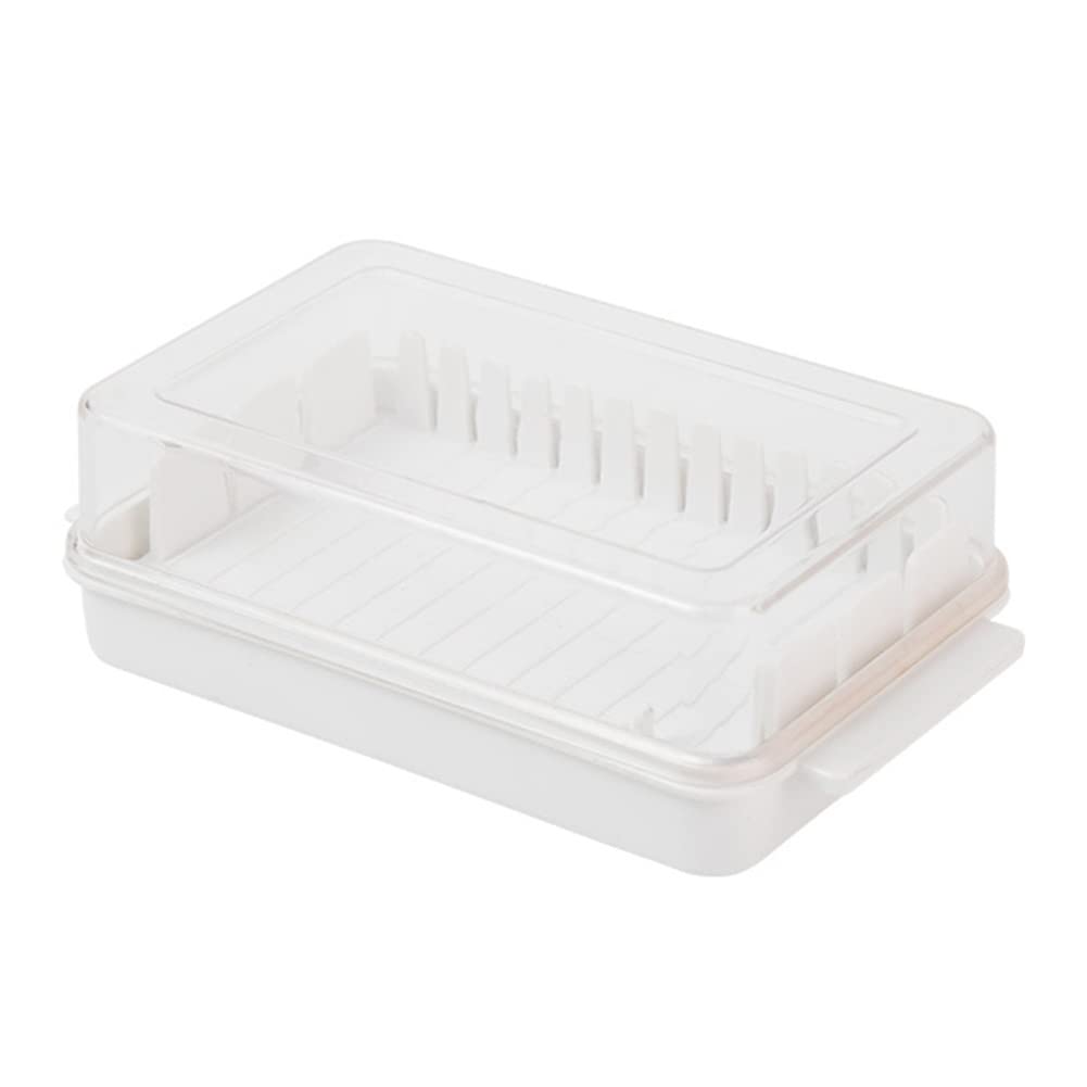 Lrtzizy Butter Cutting Storage Box Butter Dish Cutter with Lid Transparent Cheese Slicer Tray Container Household Kitchen Tool 1