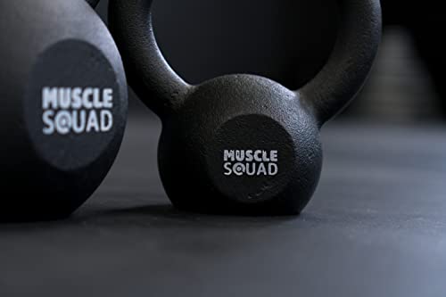 MuscleSquad Cast Iron Kettlebells Single or Set- Value Kettlebell Weights from 2kg – 20kg - Kettlebell Weights Workout Equipment For Home Or Gym Use - Image 4