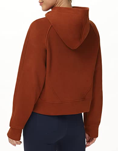 THE GYM PEOPLE Womens' Hoodies Half Zip Fleece Crop Pullover Sweatshirts - image 8