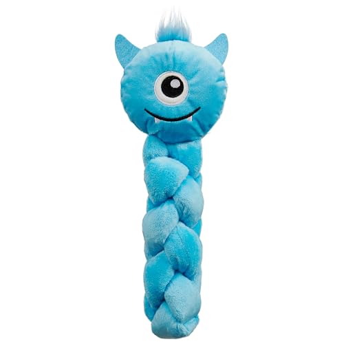 Outward Hound by Nina Ottosson Twistiez Interactive Plush Dog Treat Puzzle, Monster, Blue