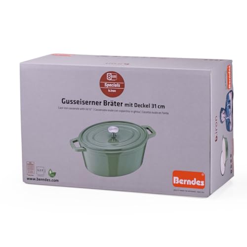 Cocotte en fonte Berndes b.iron verte induction 31 cm d'exception - 3