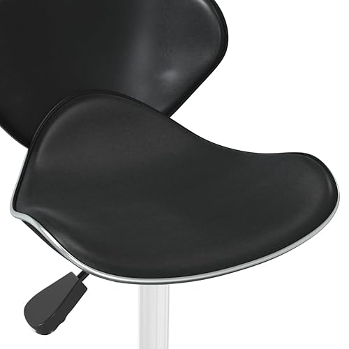 Tabouret de bar en cuir synthétique et acier chromé robuste - 8