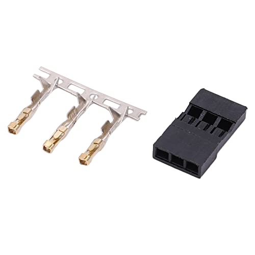 Kit 100 pcs Conector Macho JR, 3 Pines Oro miniatura 7