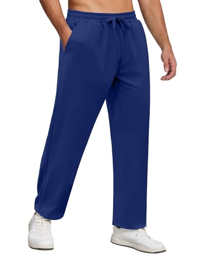 COOFANDY Men's Open Hem Sweatpants Cotton Pants...