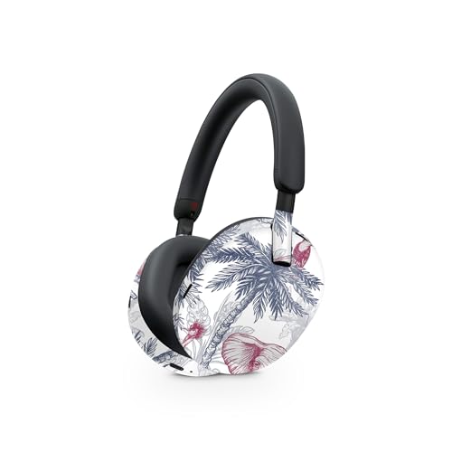 Image of MightySkins Glossy Glitter Skin Compatible with Sony WH-1000XM5 Headphones - Tropical Jungle | Protective, Durable High-Gloss Glitter Finish | Easy to Apply