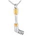Wxcvz Joyas De Cremación Joyería De Cremación De Acero Inoxidable Collares Pendientes Hockey Stick Charm Recipientes De Cremación para Mascotas Colgante Unisex