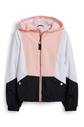 C&A Kinder Mädchen Jacke Regular Fit Colour-Blocking Nylon schwarz 152