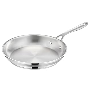 Jamie Oliver by Tefal Cook Smart Bratpfanne 24cm, unbeschichteter Edelstahl, induktionsgeeignet