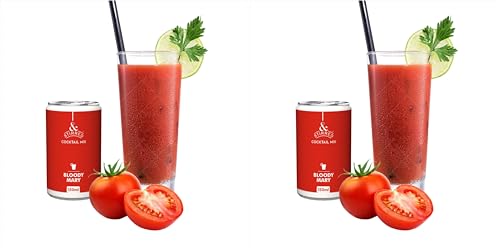 Image of &Stirred Cocktail Mix - Bloody Mary, Pack of 12 (150ml Cans), No Preservatives, Non-Alcoholic