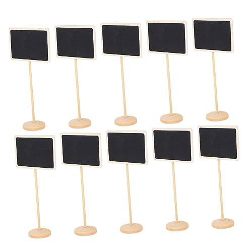 Gadpiparty 10pcs Mini Chalkboard Signs Message Board with Easel Stand for Tabletop Decor for Cafes Restaurants Parties and Home Use Chalkboard Paint Surface