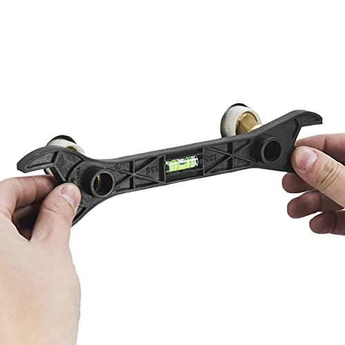 LINGJIONG inodoro – tubo aluminio multifuncional – para grifo del hogar, herramienta fontanería para inodoro, fregadero, baño, coc y fontanería