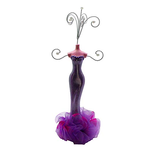 Blancho Bedding [Tutu Collection] Mannequin in Evening Gown Jewelry Holder Purple