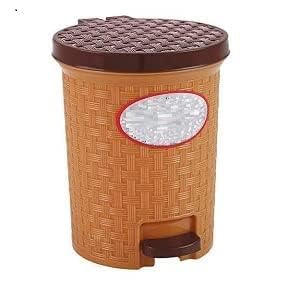 AYWAL 2 Ltr Assorted Color Hazel Step-On Pedal Plastic Dustbin (Color May Vary)-image-2