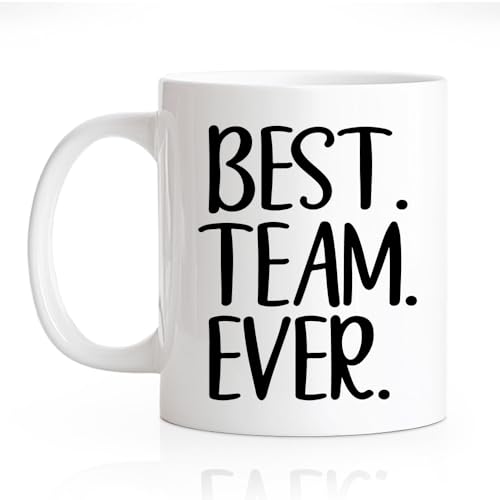 Taza de cerámica blanca 11 oz RZHV Best Team miniatura 1