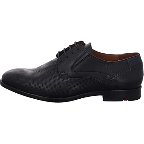 LLOYD Herren Schnürhalbschuhe KELSAN, Männer Businessschuhe,Derby,lose Einlage,Extra-Weit,Office,büro,maennlich,Man,SCHWARZ/Pacific,44 EU / 9.5 UK Cover
