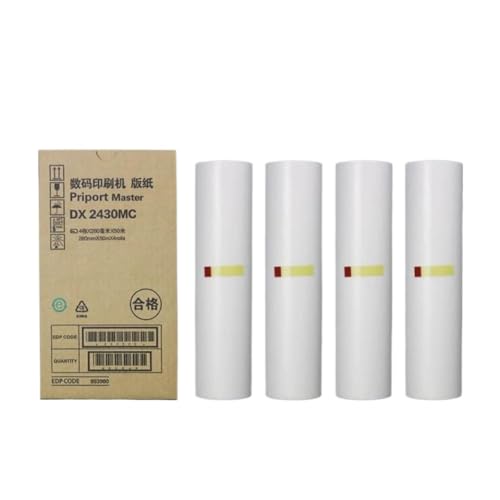 Maître d'impression DX2430MC compatible pour duplicopieur DD2433, pack de 4 rouleaux