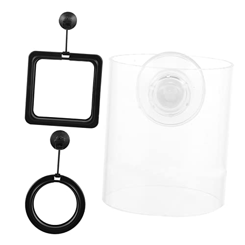 FONDOTIN Goldfish Turtle Guppy Fish Tank Feeder 3pcs Feeding Ring Floating Fish Food Feeder Accessory
