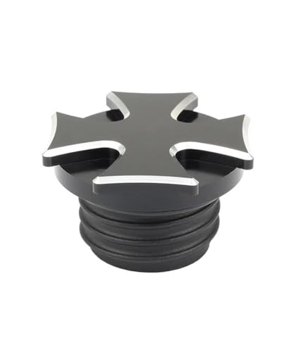 Bouchon de réservoir moto noir pour Harley Davidson Sportster XL 883 et Dyna