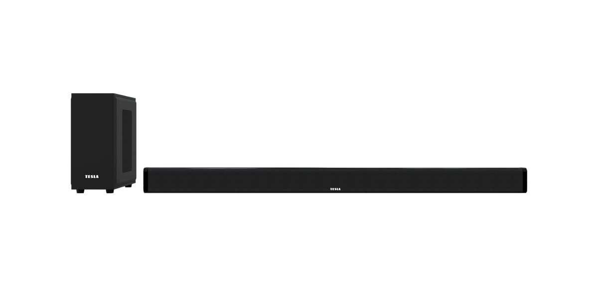 Tesla PrimeSound HQ-880 - Soundbar moderna con subwoofer per bassi profondi, potenza musicale totale 200 W, Bluetooth, scheda SD, ingresso USB
