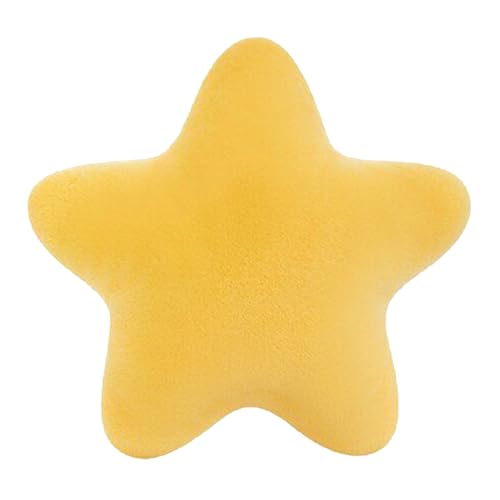 Oreiller étoile, mignon oreiller en peluche en forme d'étoile, ornements de Noël, poupée en peluche étoile jaune en velours doux, coussin en peluche...