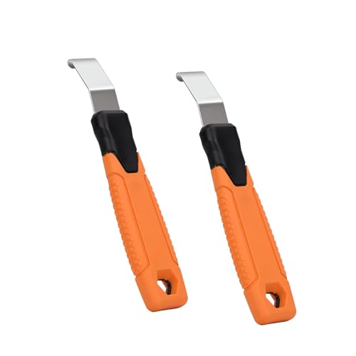 Image of Vinyl Siding Removal Tool with Extra Long Handle- Steel Blade Non-Slip Grip Handle for Installation and Removal Tool Avoid Damaging Vinyl Siding Tool (2)