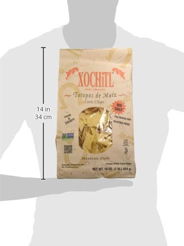 Vista 3 de Xochitl Chips de maíz, 16 bolsas, sin sal, 144 onzas, (paquete de 9)