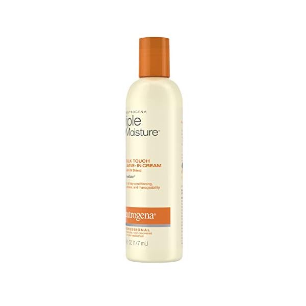 Neutrogena-Triple-Moisture-Silk-Touch-Leave-In-Cream-Conditioner-for-Extra-Dry-Hair-Damaged-Over-Processed-Hair-Hydrating-with-Olive-Meadowfoam-Sweet-Almond-6-fl-oz Neutrogena Triple Moisture Silk Touch Leave-In Cream Conditioner for Extra Dry Hair, Damaged & Over-Processed Hair, Hydrating with Olive, Meadowfoam & Sweet Almond, 6 fl. oz