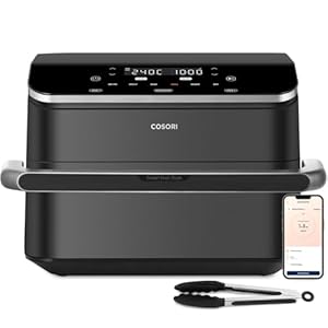 COSORI Dual Air Fryer TwinFry, 10L Flexible Capacity, Single & Double Zone Convertible, 4 Fast Heaters, Dual Blaze Tech with 8-in-1, Smart Air Fry, Roast, Bake, Dry, Energy Save, 70 App Recipes
