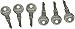 6Pcs CH545 Keys Compatible with Truck Trailer RV Campers Car Hauler Tool Boxes Safety Cabinets Paddle Handle Lokes