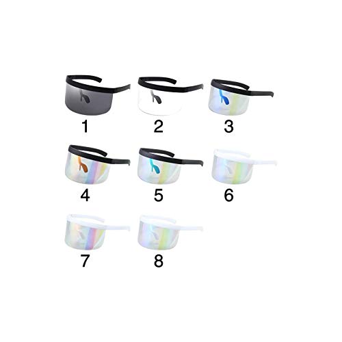 Oversized Glasses Men Women Protection Windproof Clear View Half Face Eye Shield Multifunction Travel HD Lenses Outdoor Cycling Summer Visor Anti Peeping(6)2