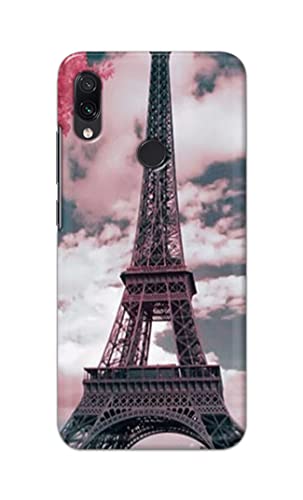 Image of Lovers Famous Place Eiffel Tower in Paris Hard Back Case Cover for Redmi Note 7 / Redmi Note 7 Pro /Redmi Note 7S Back Cover -(J5) VNS2227