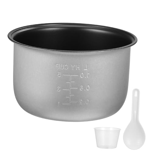 Hemobllo Olla Interior Antiadherente para Arrocera de Aluminio para Cocina Programable Repuesto Práctico para Cocción y Molde para Hornear