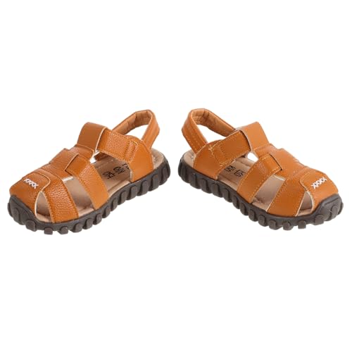 KOMBIUDA Sandalias Infantiles de Verano con Suela Blanda Cómodas y Transpirables para Playa y Actividades al Aire Talla Color Amarillo