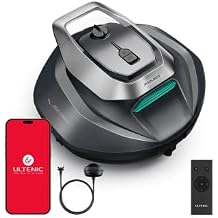 Ultenic Cordless Robotic Pool Cleaner with Remote&APP Control, Pool Vacuum for Above & In-Ground Pool up to 850 Sq.ft., 90 Mins Long Runtime, Fast Charging, Self-Parking&2.5L Large Filter, Green