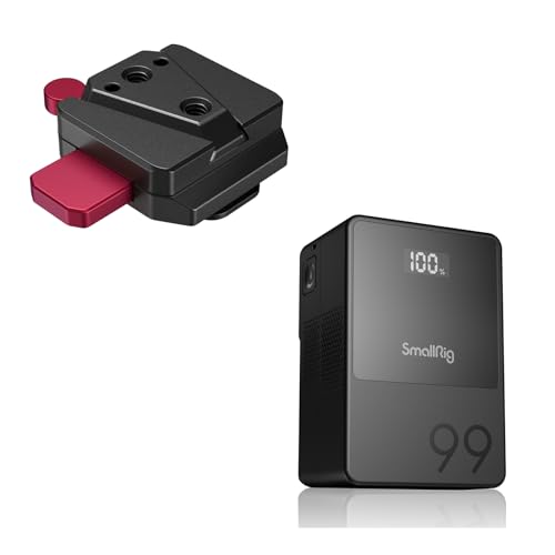 SMALLRIG Bundle V-Mount Battery VB99 Mini V-Mount Battery Plate for DJI RS 3 / RS 3 Pro/RS 2 / RSC 2 Gimbals