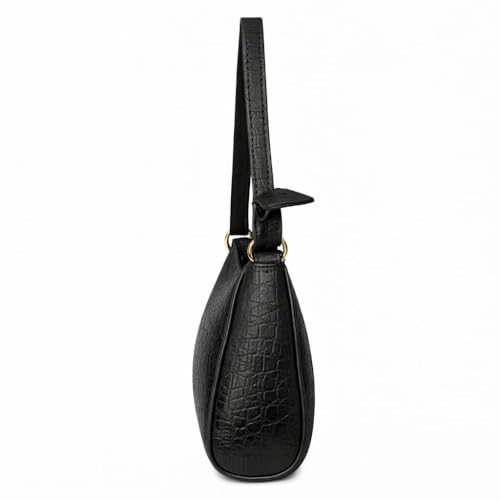 Image of Modern Chic Mart Crocodile Pattern Shoulder Handbag for Women, Lightweight, Trendy, Office and Casual Purse