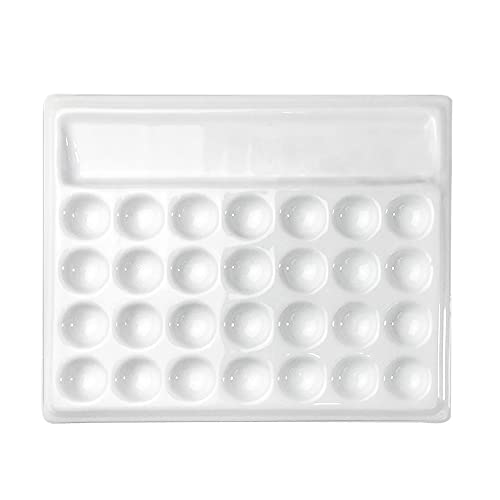 paleta akwarelowa paleta paleta, do akwareli, oleju, gwaszu, rękodzieła, amatorów, artystów, rzemieślników, kuwet na farby, (Kolor: 18 otworów)
