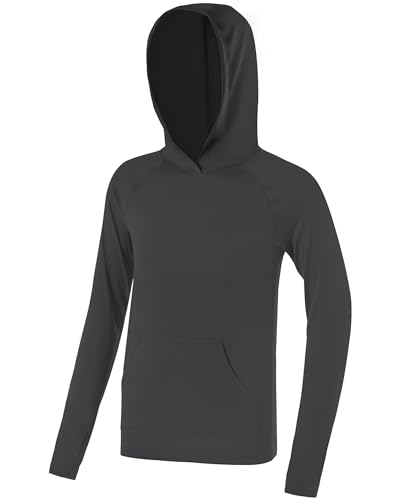 Image of Boys Rash Guard Hoodie UPF 50+ Long Sleeve Sun Protection Swim Shirt
